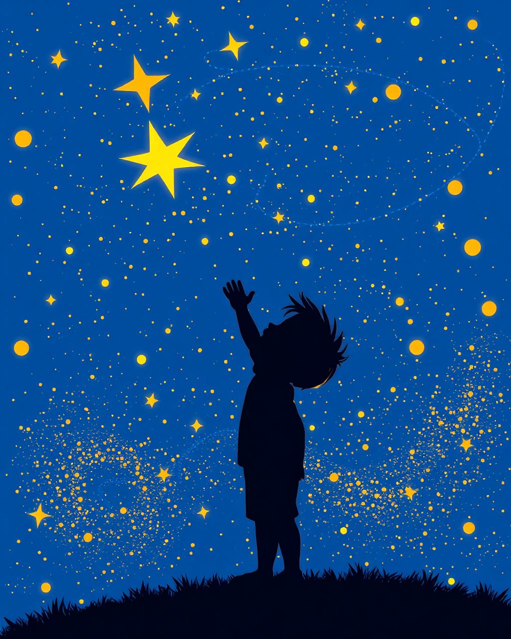 A child reaching for the stars